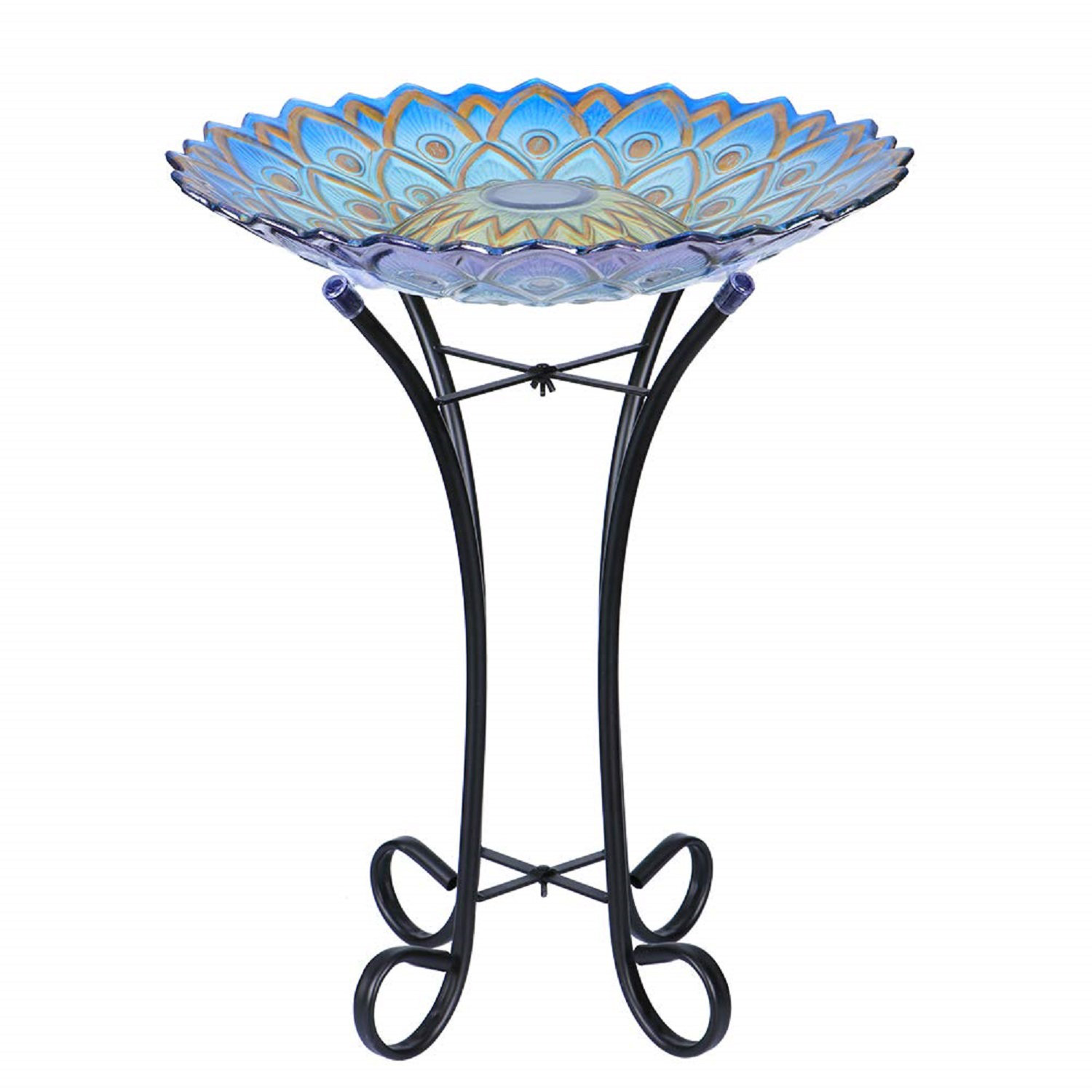 Bungalow Rose Marke Glass Mosaic Birdbath & Reviews | Wayfair