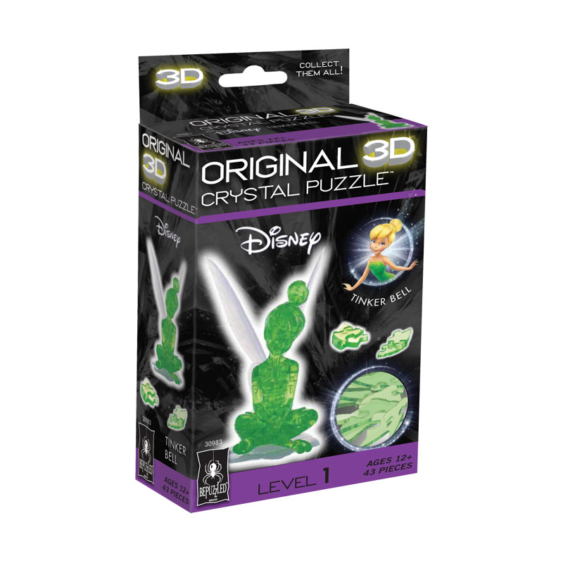 3D casse-tête en cristal Disney Tinker Bell, Vert