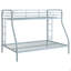 Twin size bunk bed with storage ladder, Black