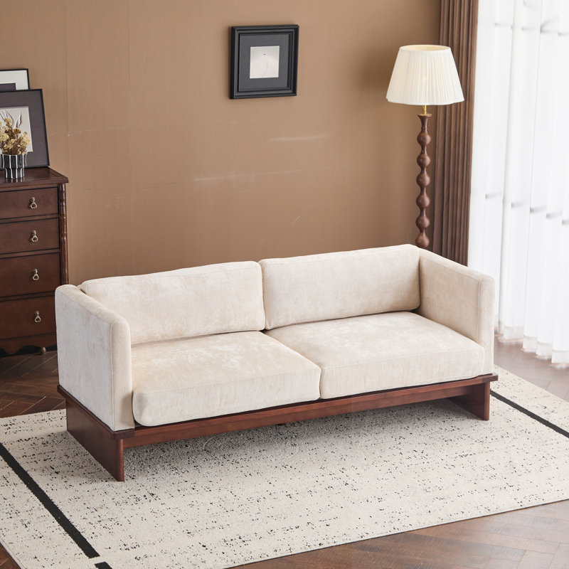 Canapé 3 places rembourré Boucle, Beige