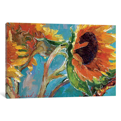 Sunflowers V 1 Piece Wrapped Canvas Painting