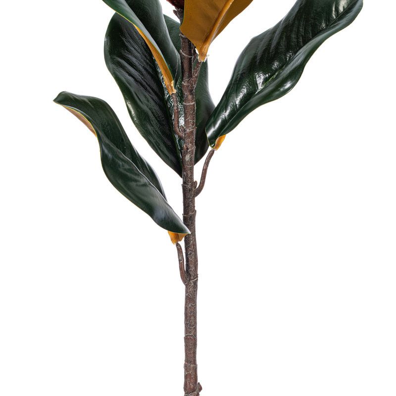 Vickerman 28" Artificial White Magnolia Flower Leaves Spray 2/Bag.