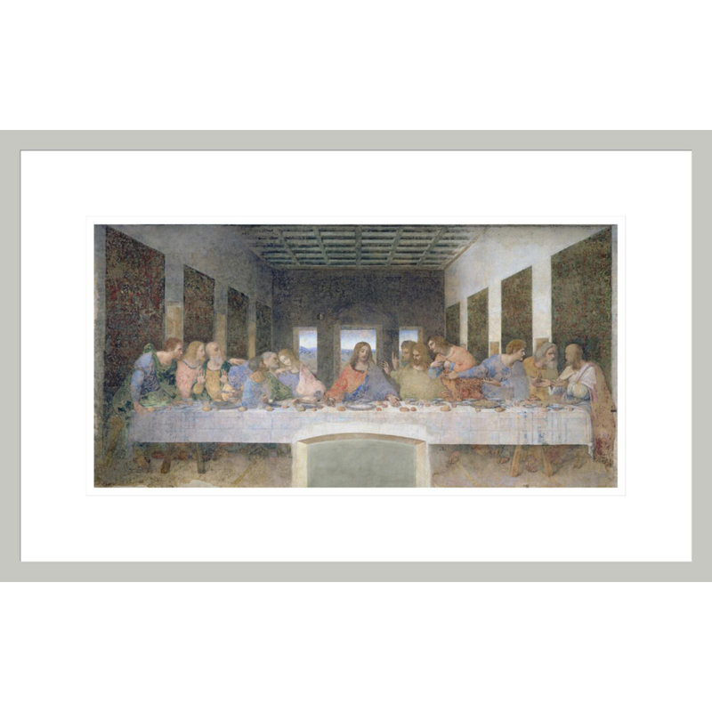 The Last Supper (post restauration) par Leonardo Da Vinci, impression giclée sur cadre, H 13,8 po x l 21,75 po