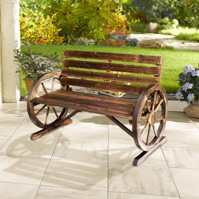 Banc de parc en bois