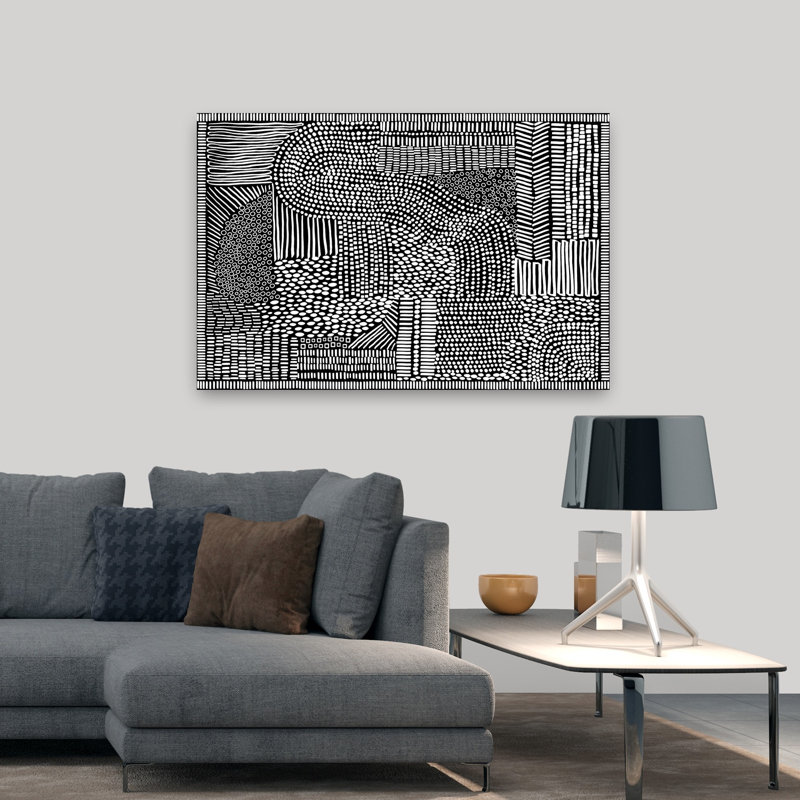 Art contemporain, art contemporain abstrait, H 32 po x l 48 po