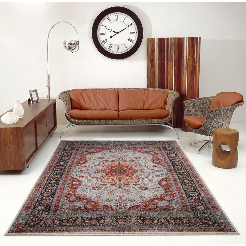 Tapis floral Manteno, Rectangle 5 pi x 7 pi