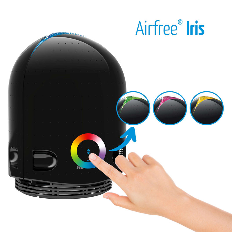 Black Filter-Free Thermodynamic Air Purifier with Multicolor Light