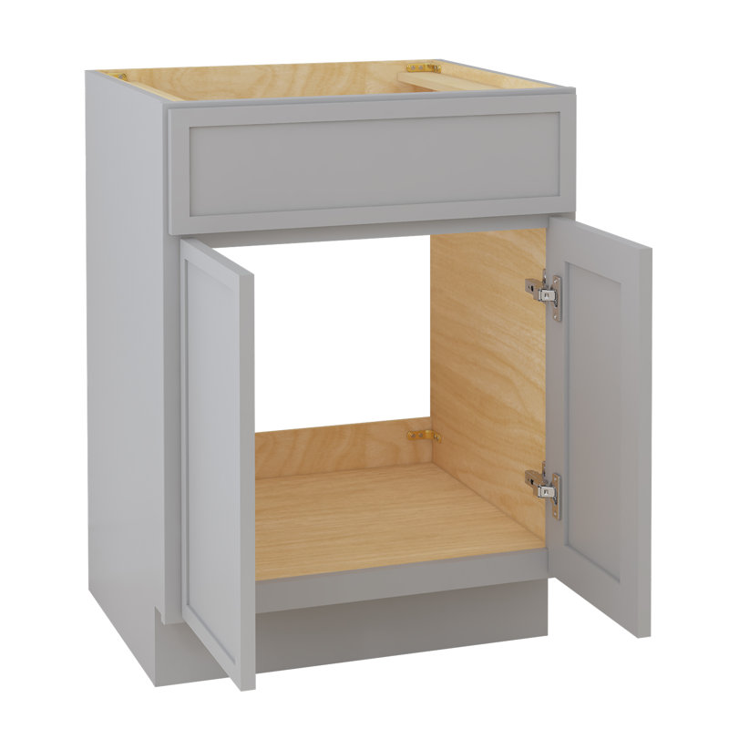 Base de meuble-lavabo simple 24 po seulement, Gris