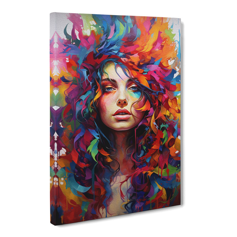 Rainbow Expressionism No.2 - Wrapped Canvas