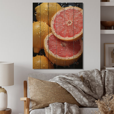 " Fruit Zesty Grapefruit Pointillism "
