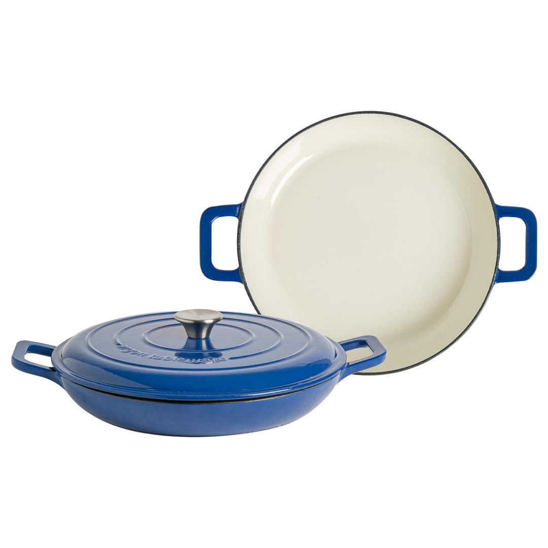 Argon Tableware - Shallow Cast Iron Casserole Dish