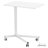 Mobile Standing Desk, 28.5"-44.2" Gas-Spring Height Adjustable Sit-Stand Desk, 360° Swivel Wheels (2 Lockable) Portable Rolling Laptop Table Computer Cart for Home Office School, 44LBS Loading