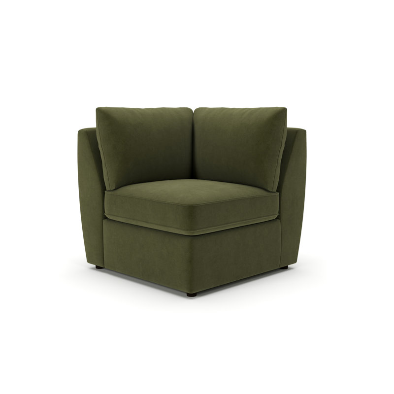 Chaise d'angle rembourrée Halston, Bella forêt