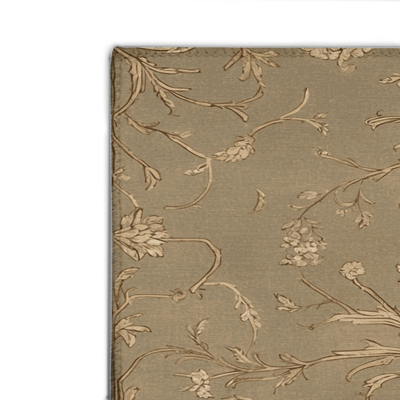 Tapis beige français d'intérieur et d'extérieur, Rectangulaire 2 pi x 3 pi