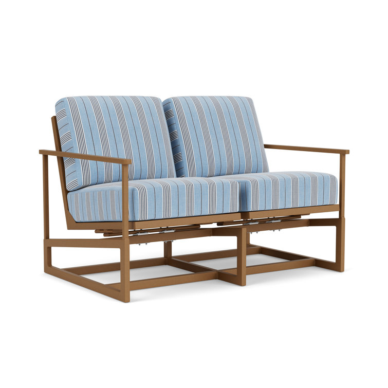 Outdoor Summit Rocker Bench with Cushions