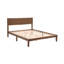 Structure de lit double moderne avec tête de lit | Conception robuste en bois renforcé de caoutchouc pour une stabilité accrue et une finition écologique-910131953