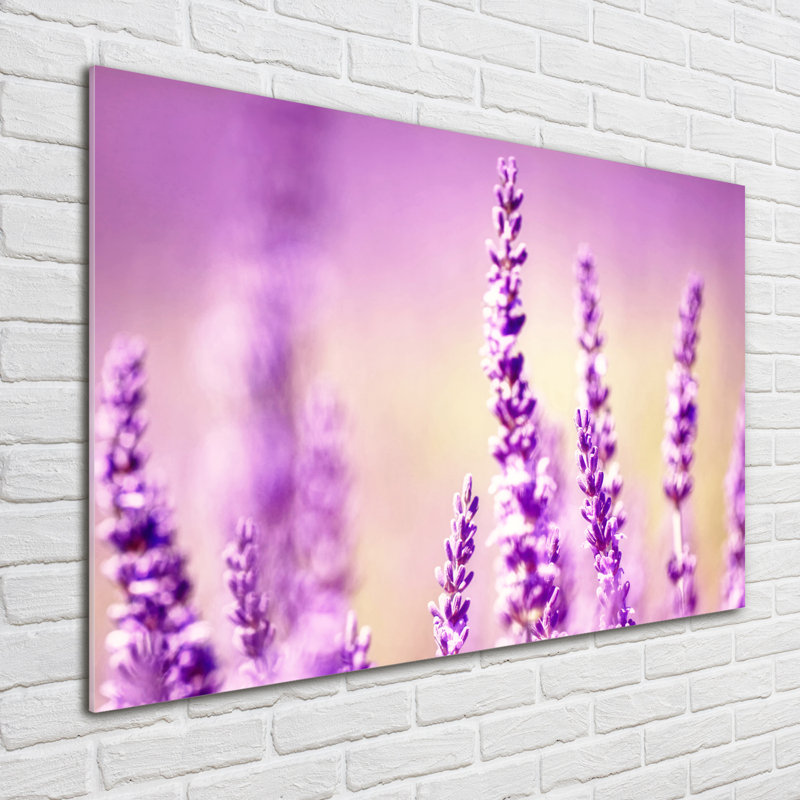 Lavender - No Frame Print on Glass