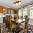 3-Light Wood Flush Mount