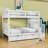 6 Drawers Full Over Full Bunk Bed With Storage Staircase-1287678934