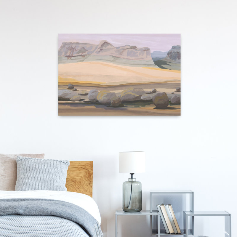 Contemporary Art Abstract Contemporary Landscape Nature Wall Art 1 Piece Wrapped Canvas Wall Art, 60.96 cm H x 91.44 cm W