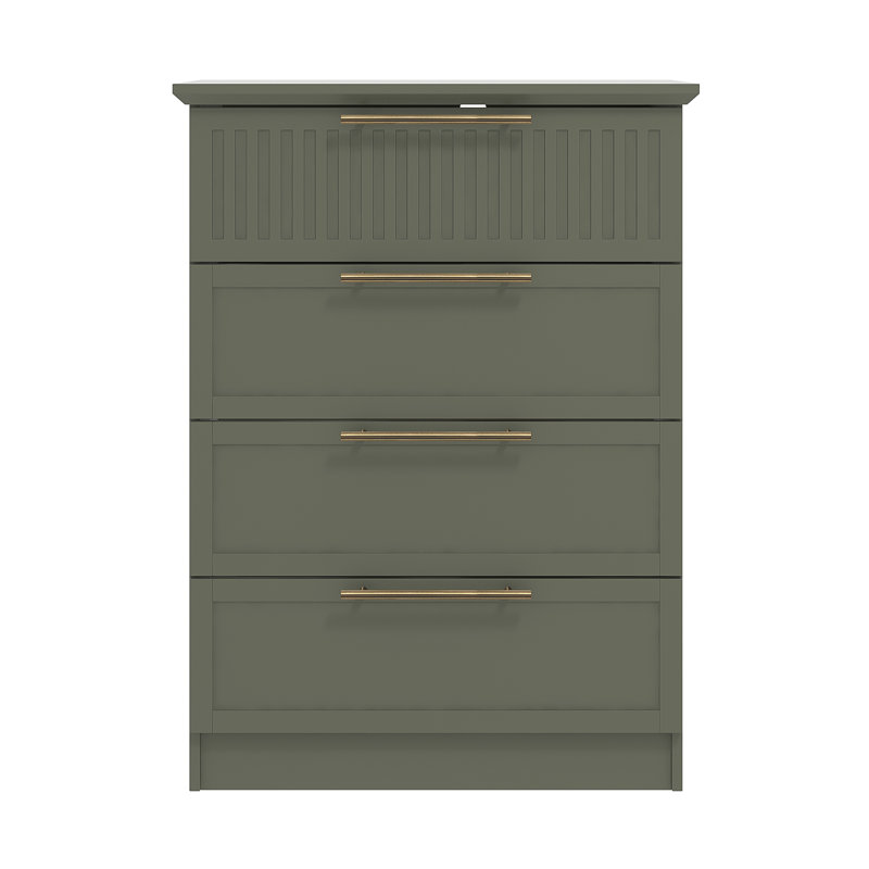  4 Drawer Chest, Kale Green