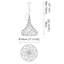 Super Morgana 1-Light Single Teardrop Pendant-1119913893
