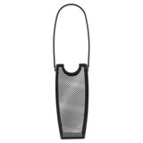 Modern Ember Match Stick Holder | Decorative Mesh Metal Storage Bucket, Caddy