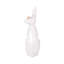 Statue de lapin en céramique neutre blanche et dorée, décoration de Pâques-1663105370