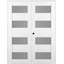 Porte double standard en bois manufacturé et en verre Della-71006212-71006207-71006211