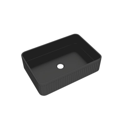 Bb17 Black Glossy Ceramic Sink, High - Performance Material, Non Porous Surface, Stain , Modern Style, 20.15 In Depth, 5.22 Height, 21.4 Lb Integrated Basin, Appearance, And Scratch , Aesthetic,