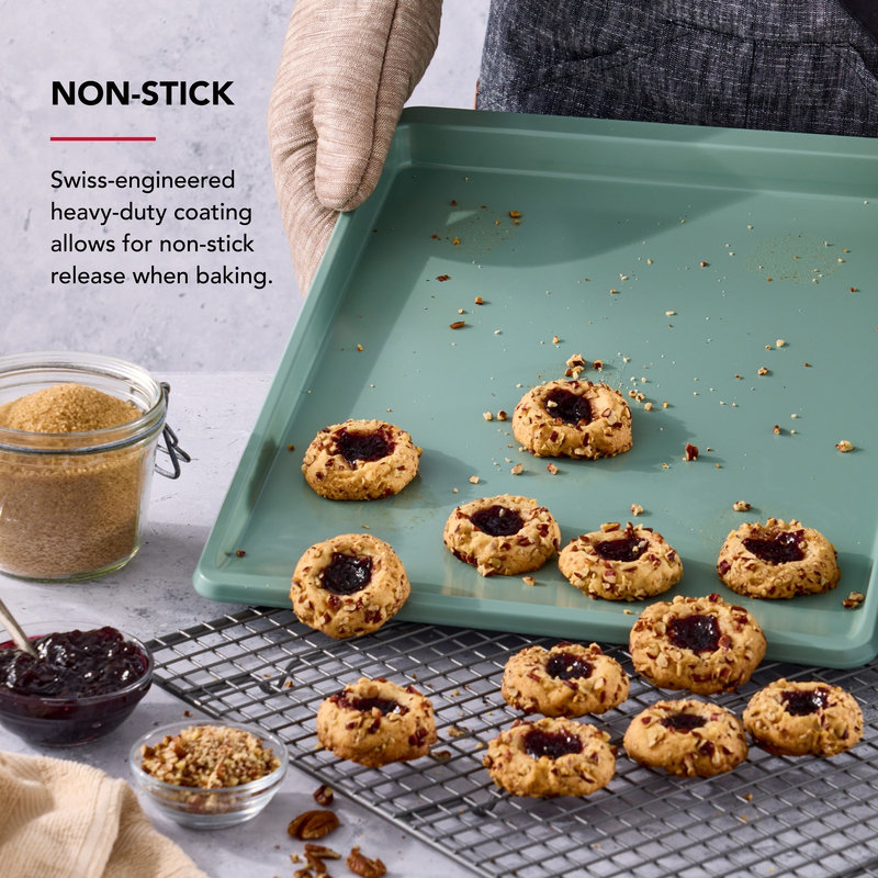 KitchenAid® 10X15in Nonstick Aluminized Steel Cookie Slider, Cardamom