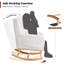 Rocking Chair with Supportive Lumbar Pillow-990848810