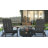 Star and Moon Fire Pit with Mesh Cover & 2 Poly Resin Adirondack Chairs-650808543