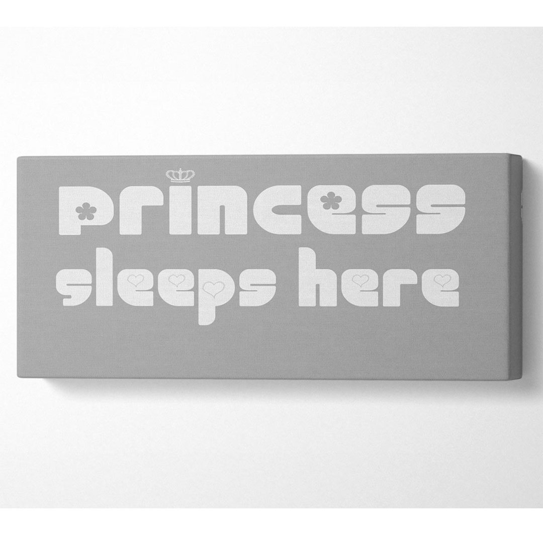 Princesss Sleeps Here 2 - Kunstdrucke auf Leinwand