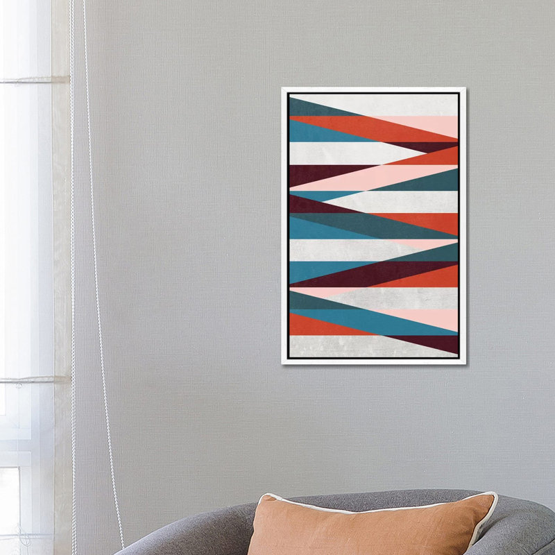 Intuitive IV by Susana Paz - Print on Canvas, 66.04cm H x 45.72cm W x 3.81cm D, White Floater Framed