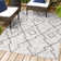 Mudge Tribal Diamond Trellis Ivory/Black Indoor/Outdoor Rug