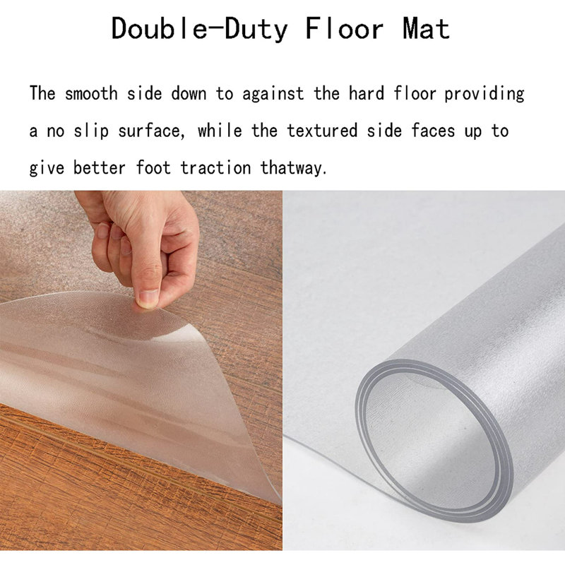 Standard Lip Chair Mat with Beveled Edge for Firm Surfaces