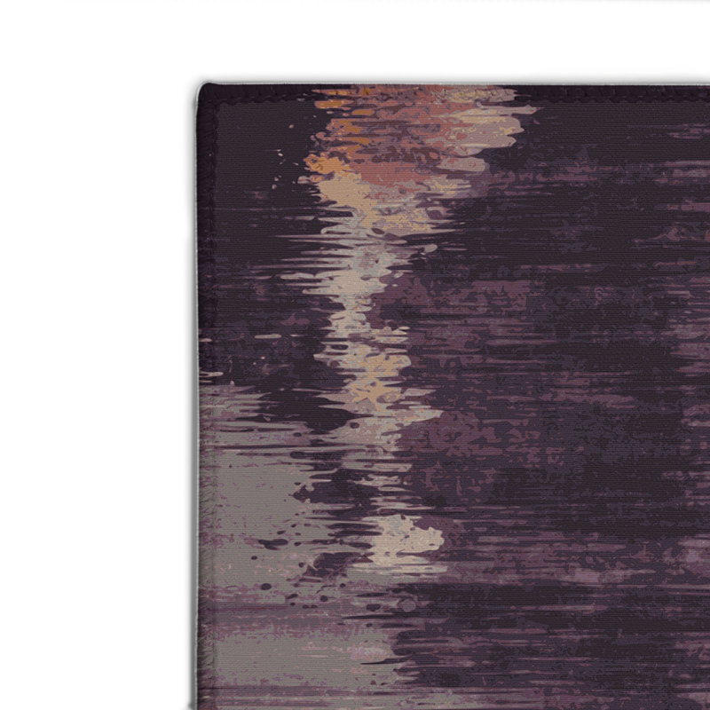 Tapis intérieur et extérieur brun Watercolor, Rectangulaire 2 pi x 3 pi