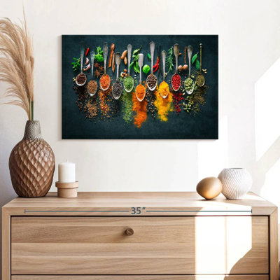 Spoons And Spices Canvas Print
