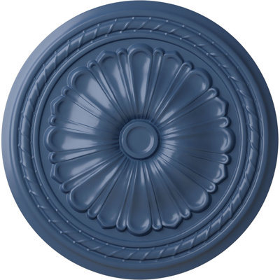 Endurathane Alexa Ceiling Medallion, 20 1/2"OD x 1 7/8"P (Fits Canopies up to 2 7/8")Hand-Painted Rust Finish