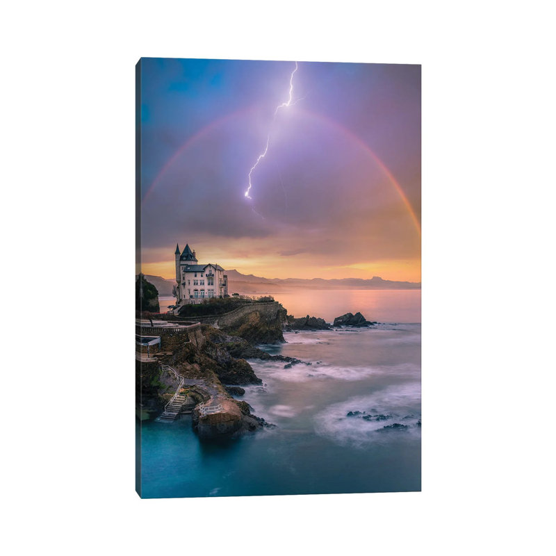 Biarritz Tranquility by Brent Shavnore - No Frame Gallery-Wrapped Canvas Giclée on Canvas, 30.48cm H x 20.32cm W
