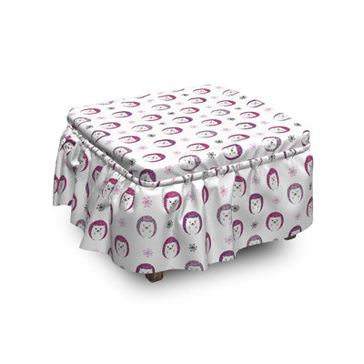 Box Cushion Ottoman Slipcover