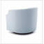 Chaise d'appoint en polyester bleu clair, confortable et polyvalente pour lire, se reposer et recevoir des invités.