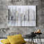 «Foggy City Textured Metallic» par Martin Edwards, reproduction d'art sur toile tendue