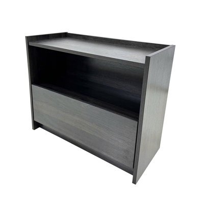 Table de chevet Robin en gris foncé