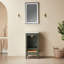Meuble-lavabo en bois massif durable avec portes à fermeture en douceur et finition écologique, parfait pour les salles de bain modernes