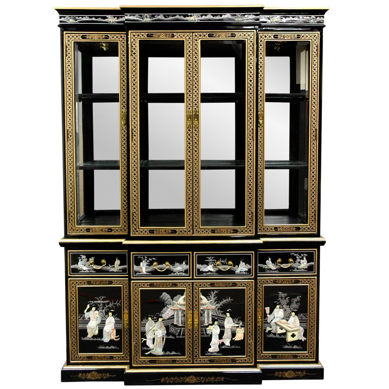 Lacquer Lighted China Cabinet