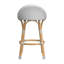 Tabouret de comptoir à dossier bas en rotin de 24 po de hauteur Inez-73420243