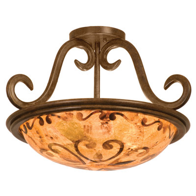 Pomerleau Shell Semi Flush Mount