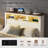 Revan Ivy Bronx Wooden Bed With Storage Headboard&Footboard-910134204-910134177